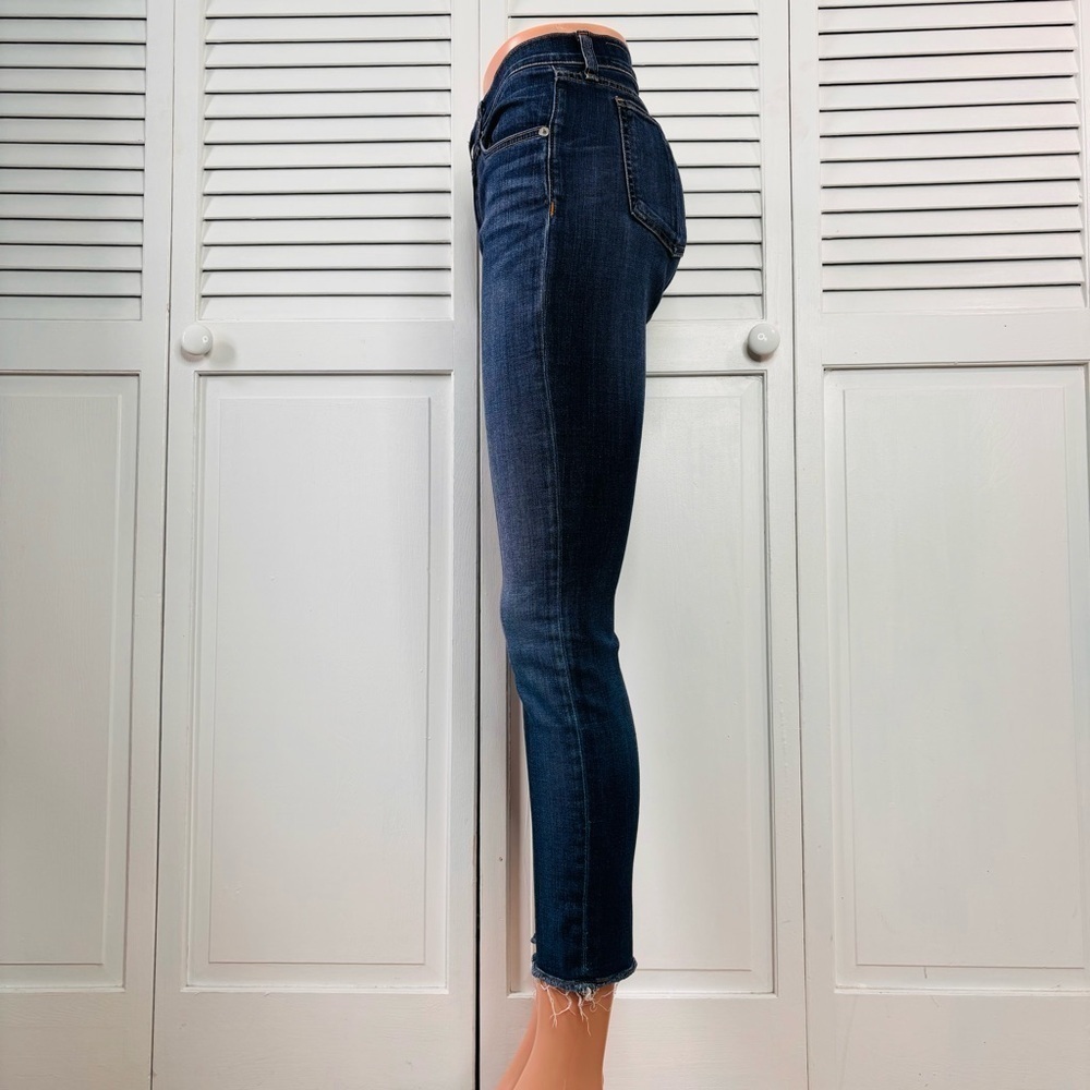 RAG & BONE Blue Capris Raw Hem Jeans Size 29 - Picture 5 of 9